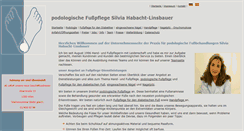 Desktop Screenshot of fusspflege-silvia.at